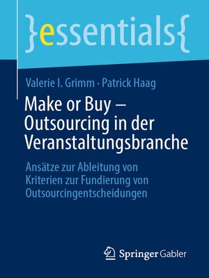 cover image of Make or Buy – Outsourcing in der Veranstaltungsbranche